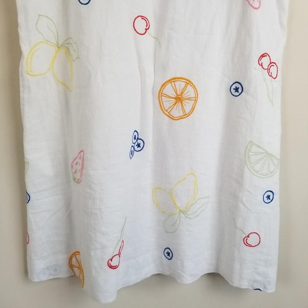 C&C Linen Blend Fruit Dress XL NWT - Picture 4 of 15